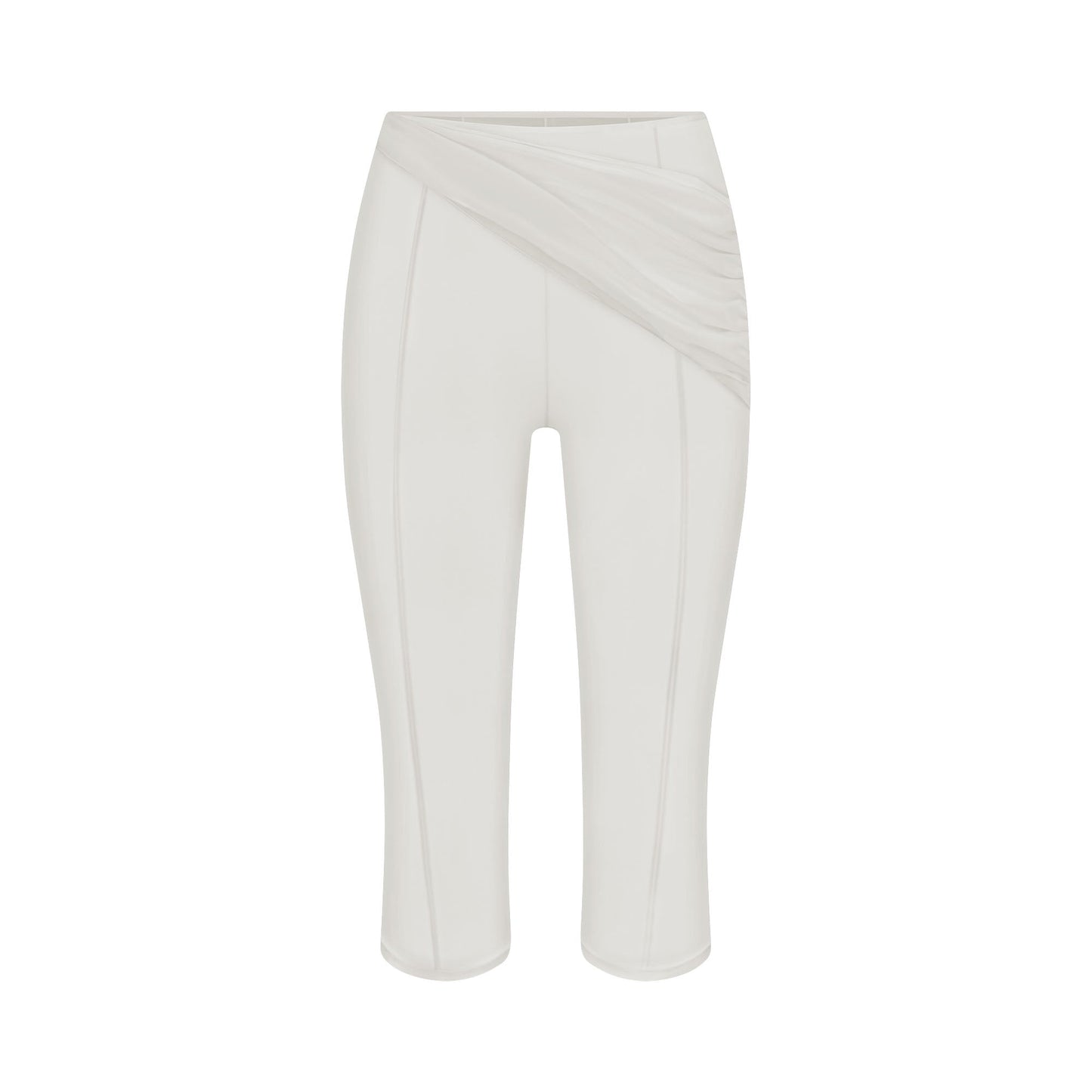 ULTRA FINE MESH DRAPED CAPRI | IVORY
