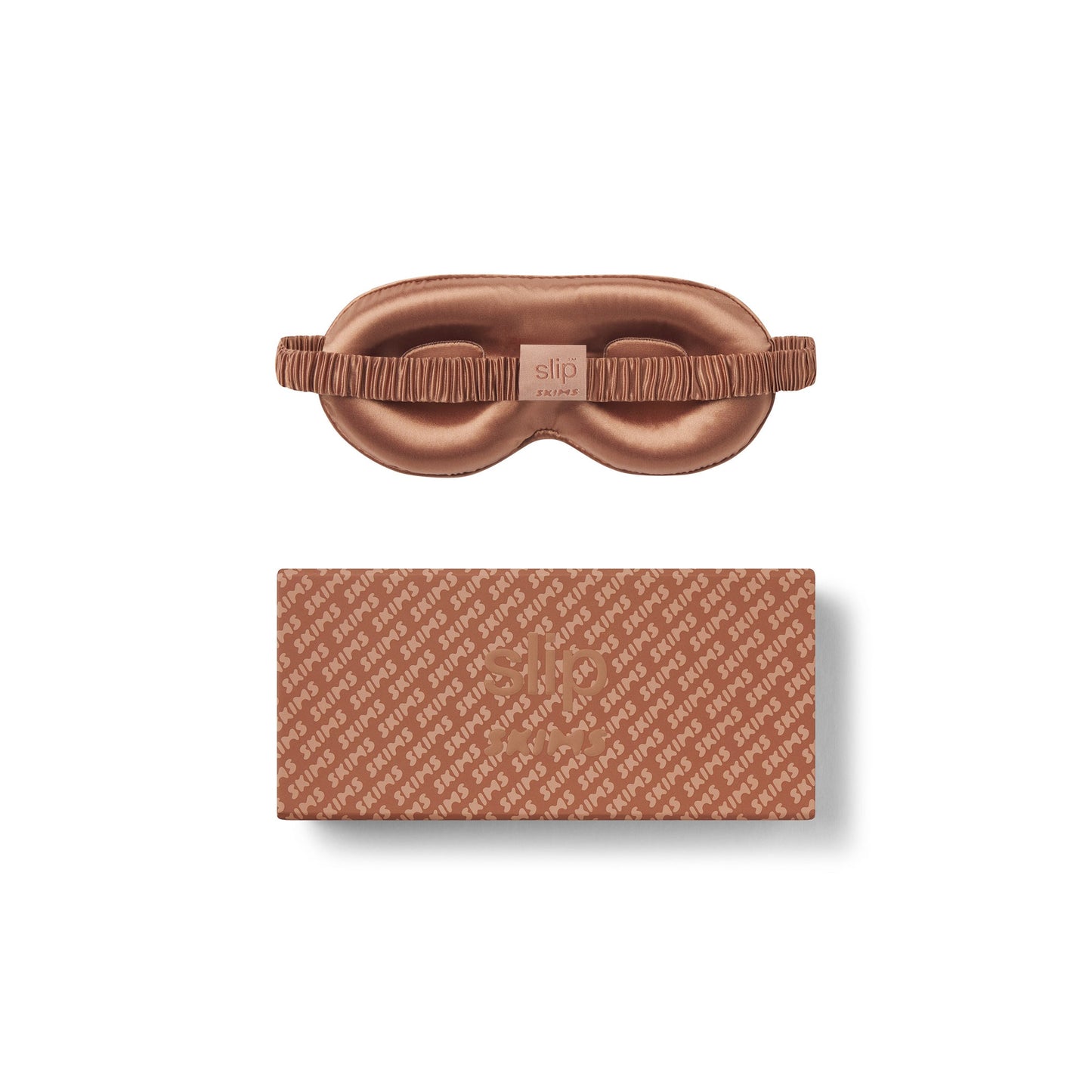 SLIP X SKIMS PURE SILK CONTOUR SLEEP MASK | SIENNA
