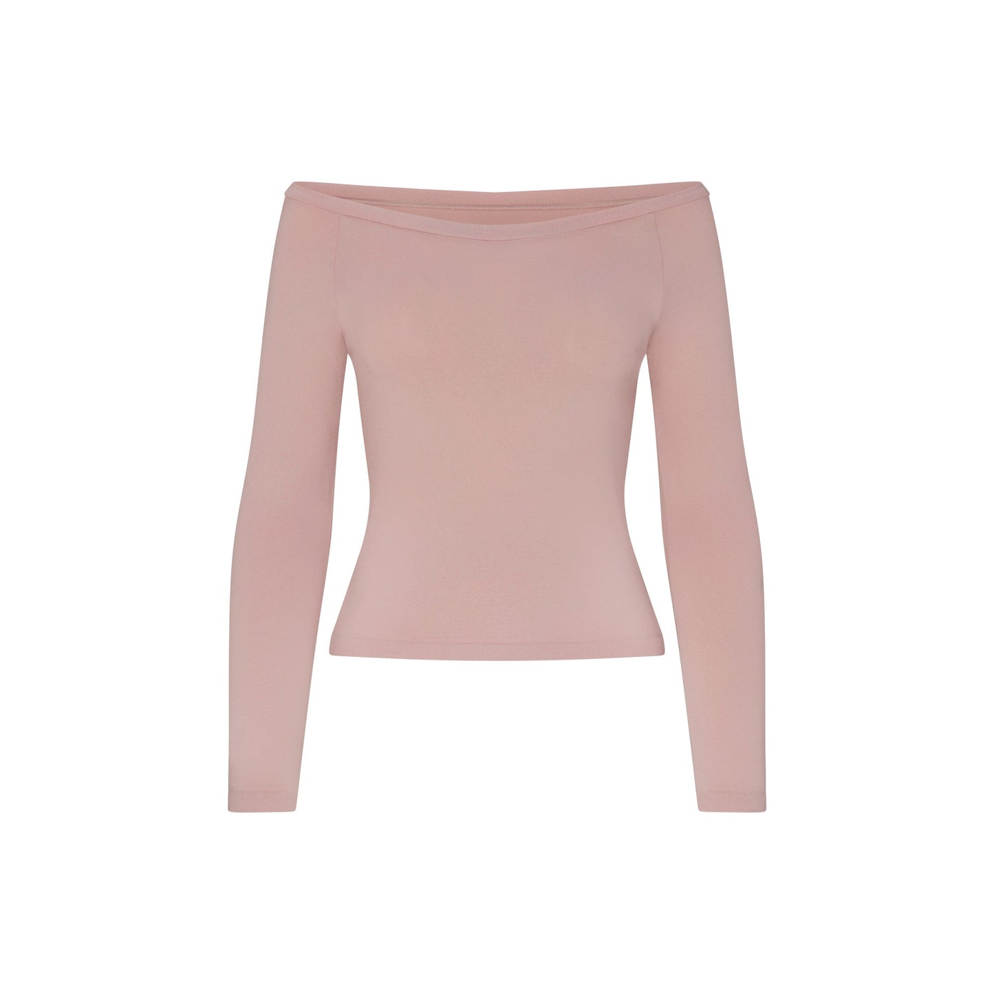 NikeSKIMS STRETCH KNIT LONG SLEEVE BOATNECK TOP | HIMALAYAN