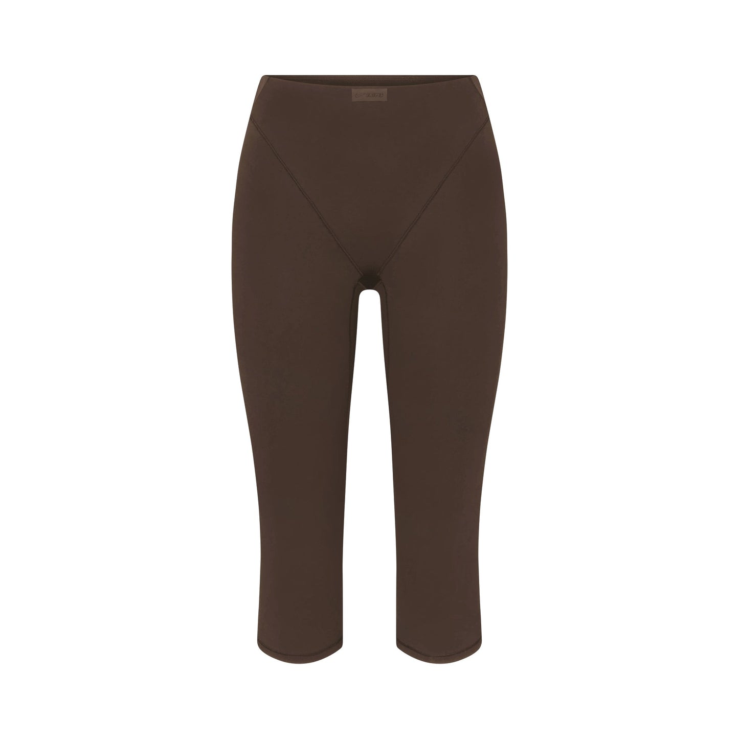 NikeSKIMS MATTE 17" V-LINE CROP LEGGING | DARK SEPIA