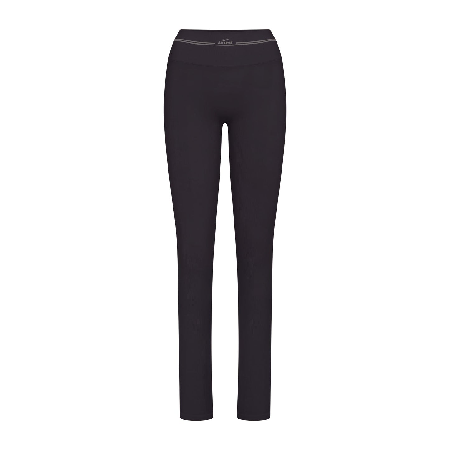NikeSKIMS RIBBED SEAMLESS 34" STRAIGHT LEGGING | OBSIDIAN