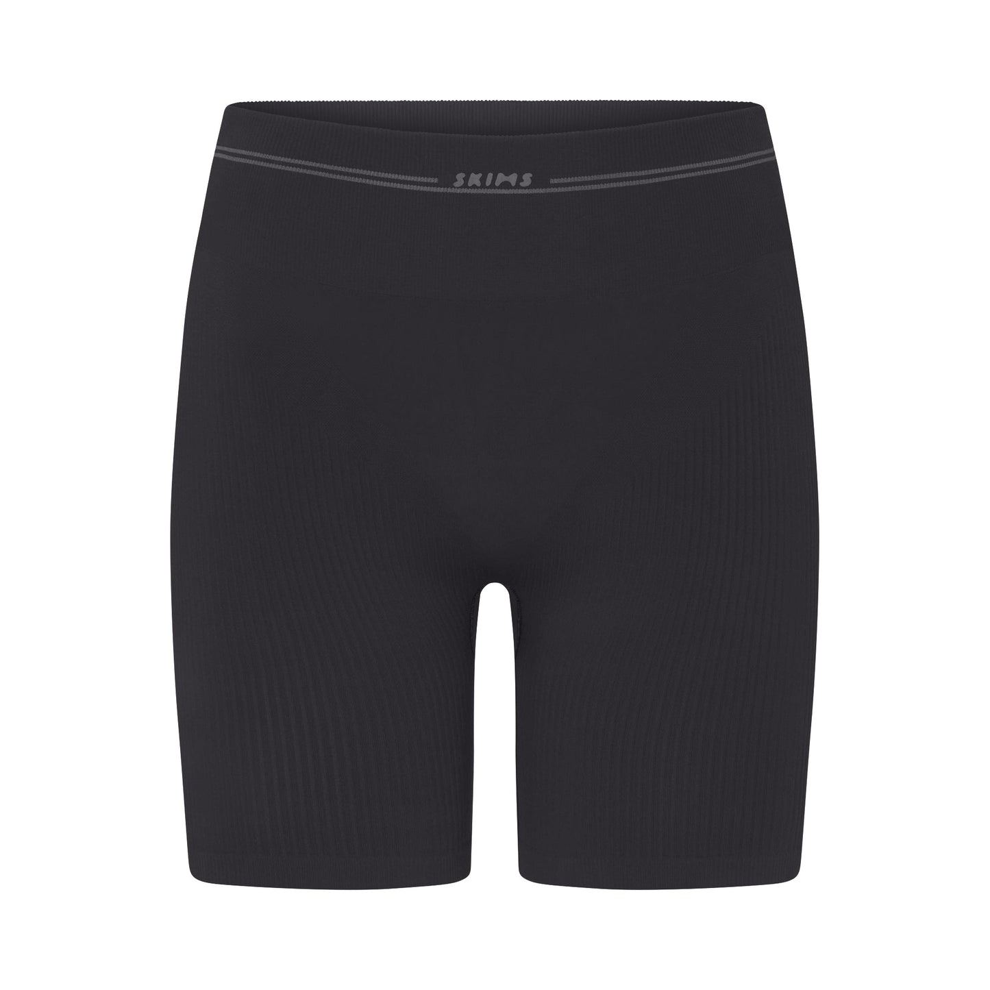 NikeSKIMS RIBBED SEAMLESS 5" BIKER SHORT | OBSIDIAN