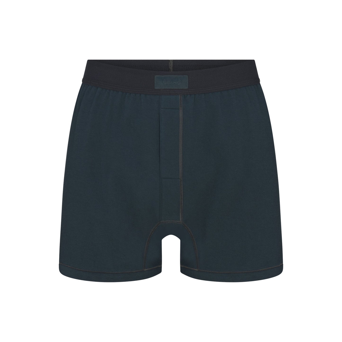 SKIMS COTTON MENS KNIT BOXER | VERDANT