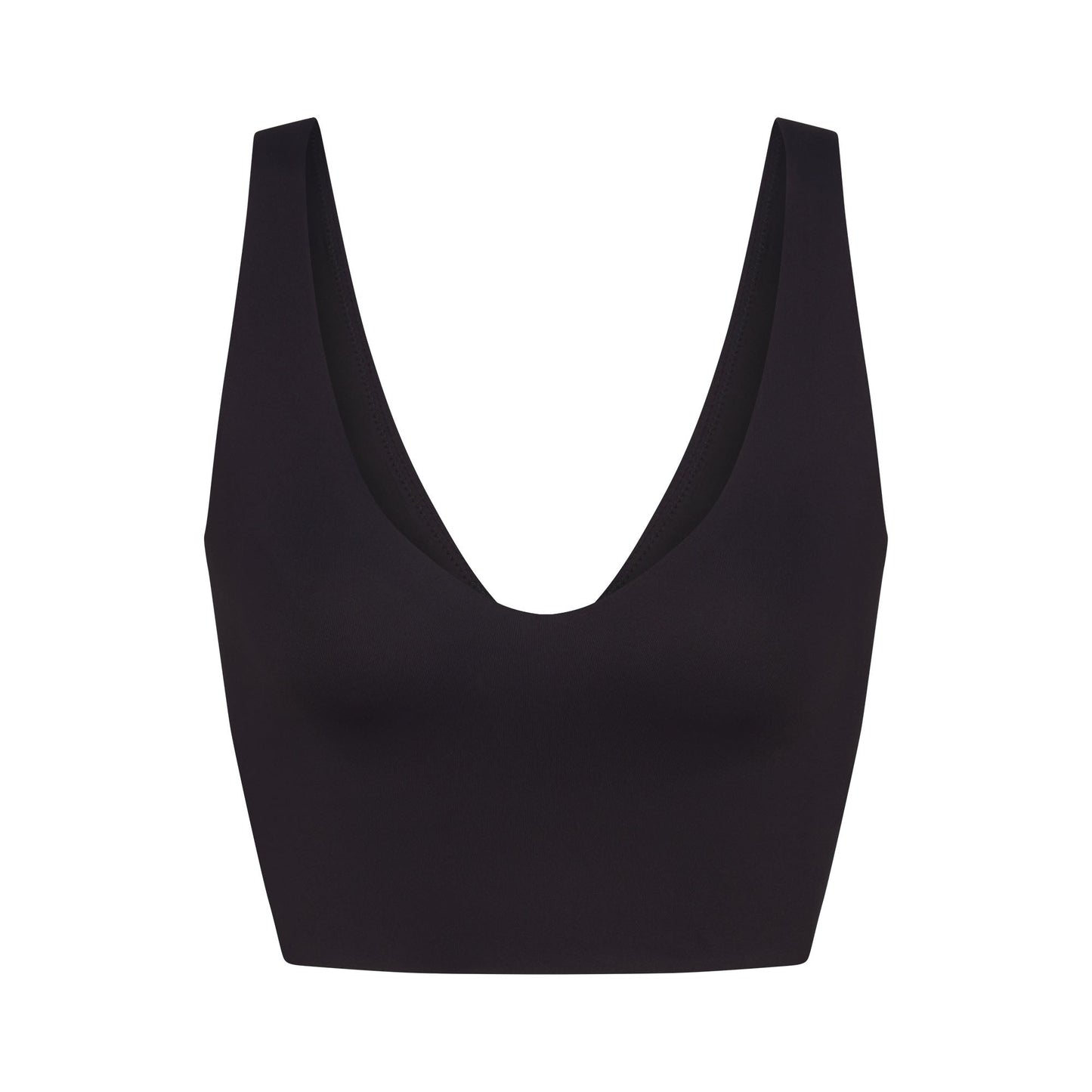 NikeSKIMS MATTE V-NECK BRA TOP | OBSIDIAN