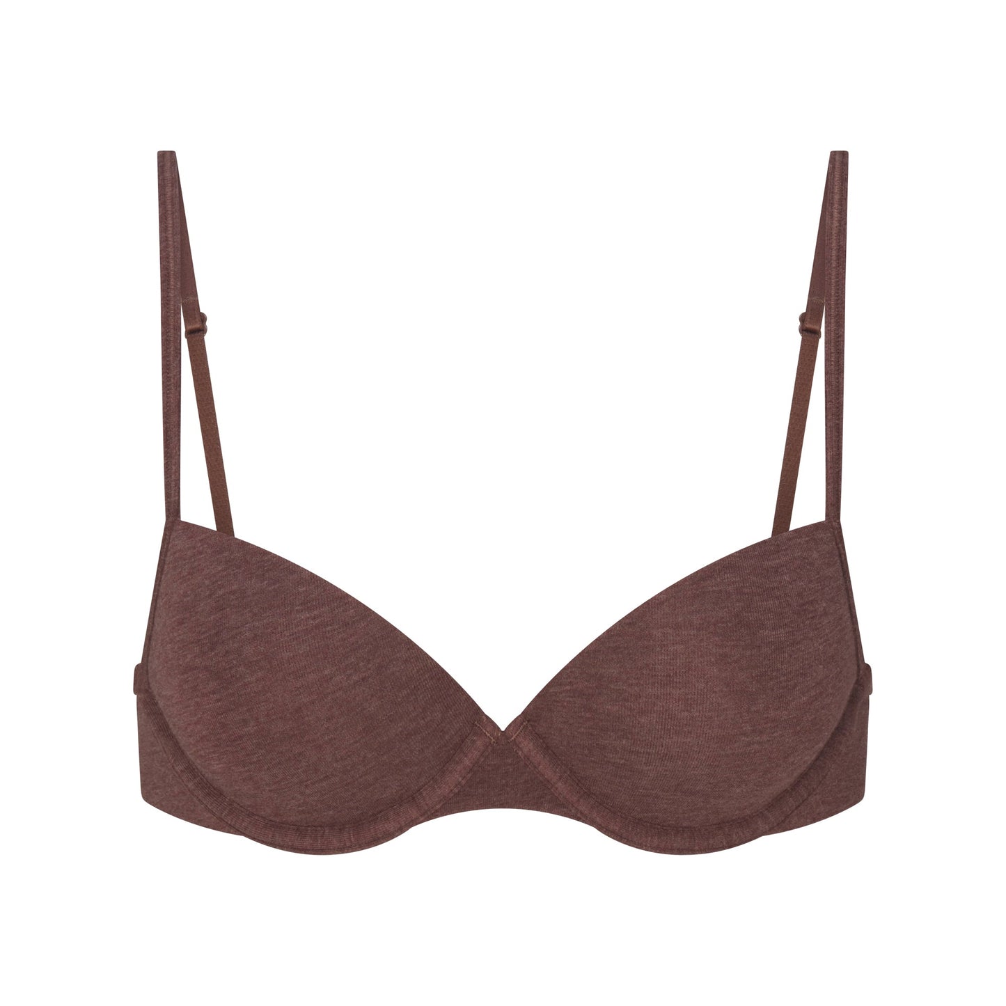 EVERYDAY COTTON T-SHIRT BRA | COCOA HEATHER