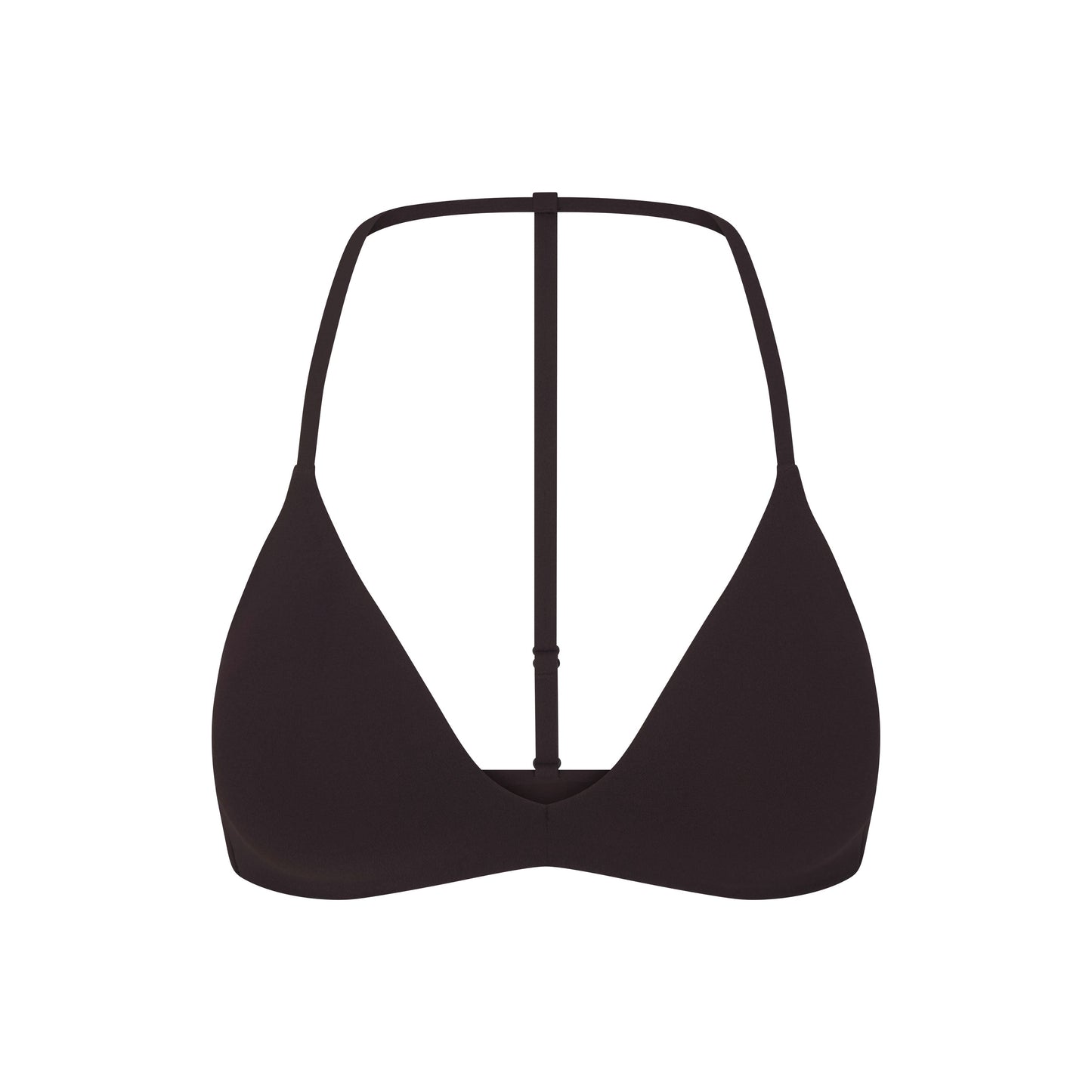 NikeSKIMS STUDIO STRETCH T-BACK TRIANGLE BRA | DARK ROAST
