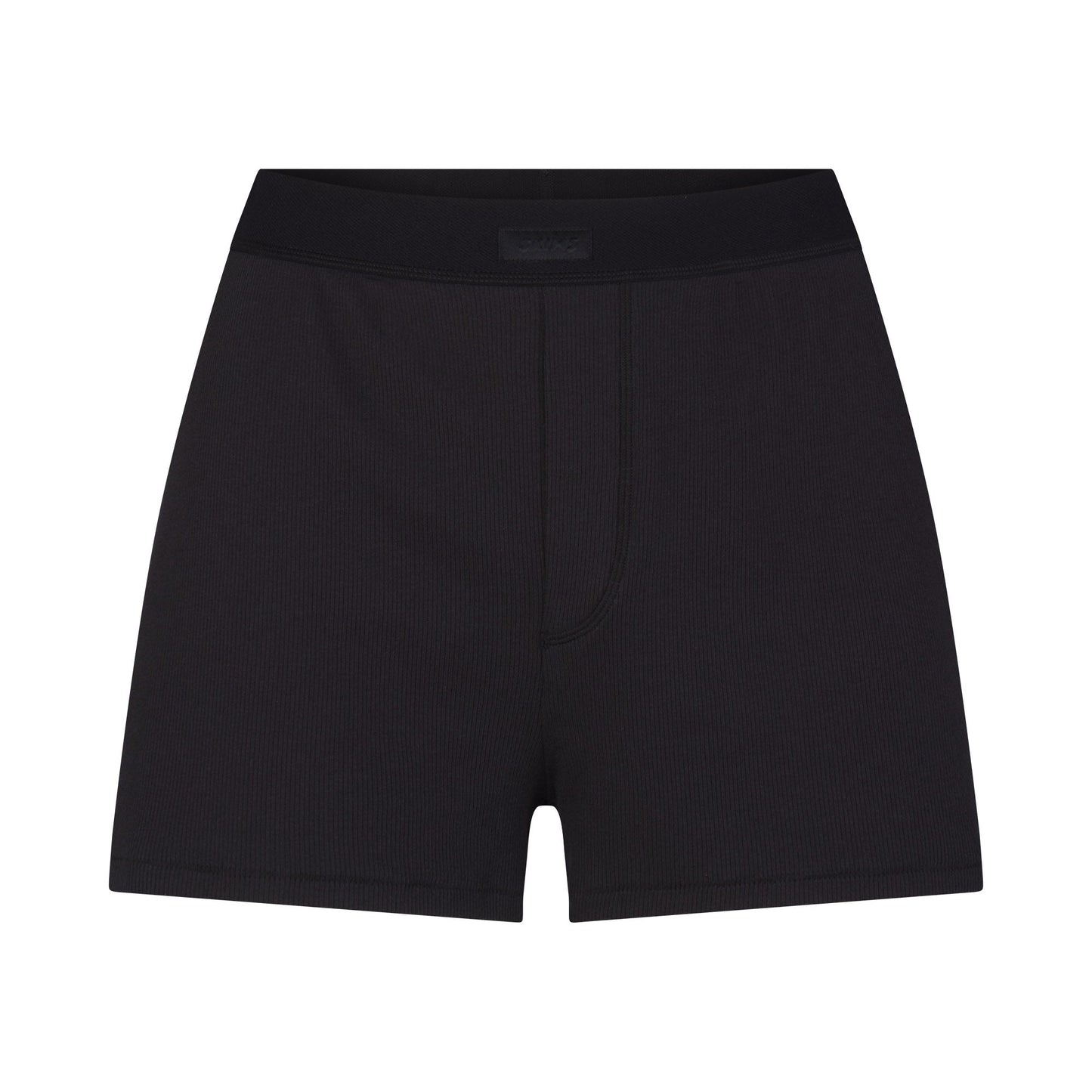 COTTON RIB LOOSE BOXER | SOOT