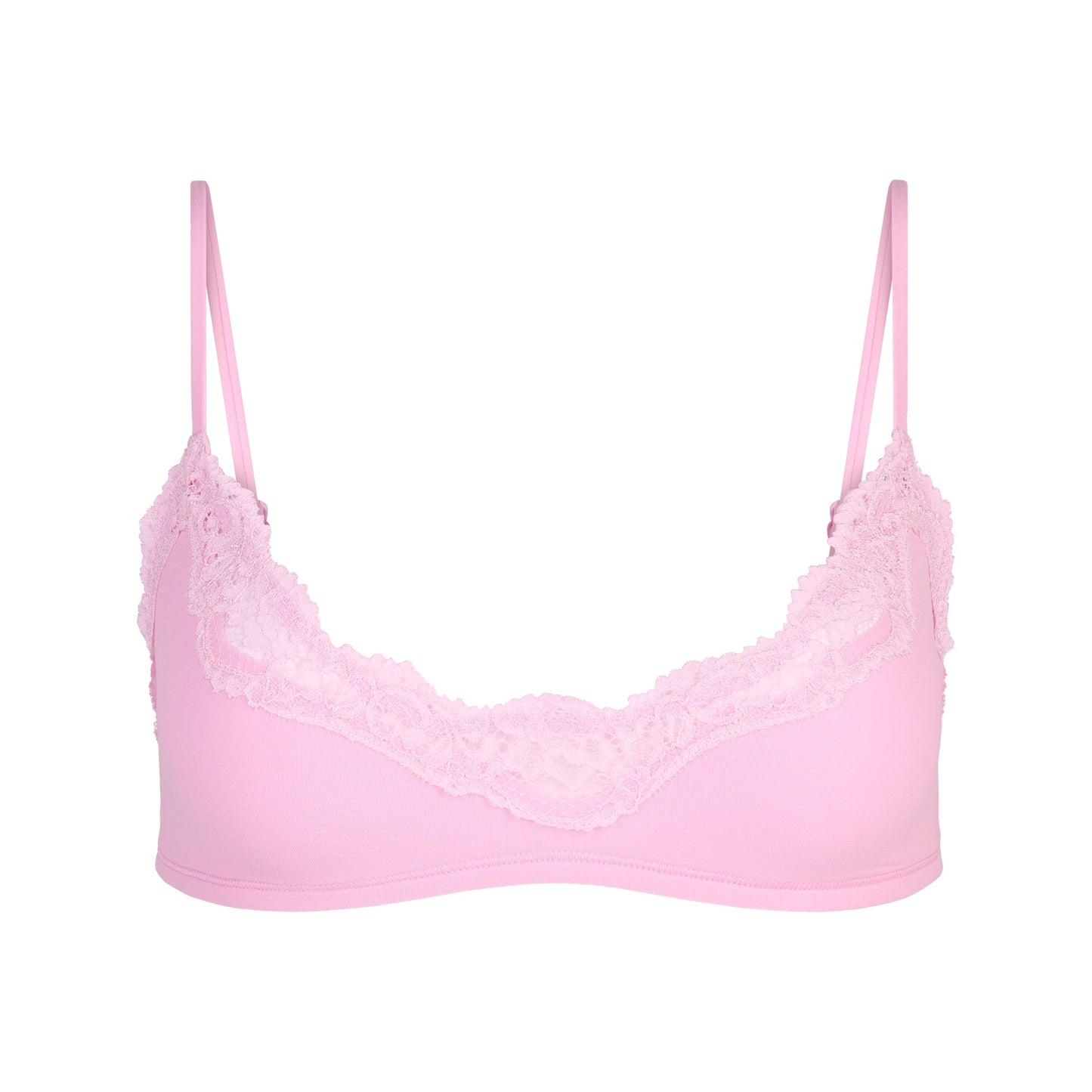 FITS EVERYBODY LACE SCOOP BRALETTE | BUBBLE GUM TONAL