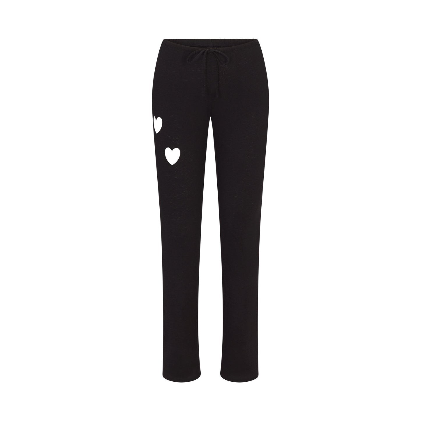 WORN IN JERSEY HEART STRAIGHT LEG PANT | WASHED ONYX