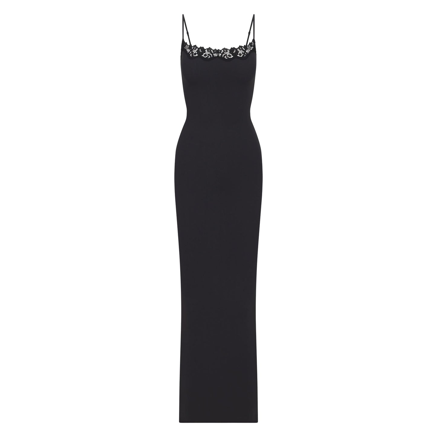 FITS EVERYBODY LACE LONG SLIP DRESS | ONYX