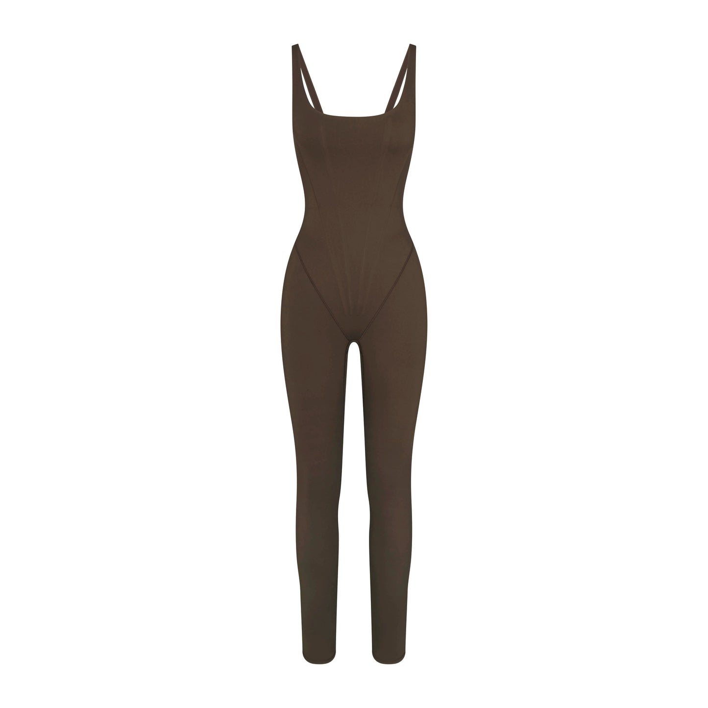 NikeSKIMS MATTE CORSET 29" ONE PIECE | DARK SEPIA