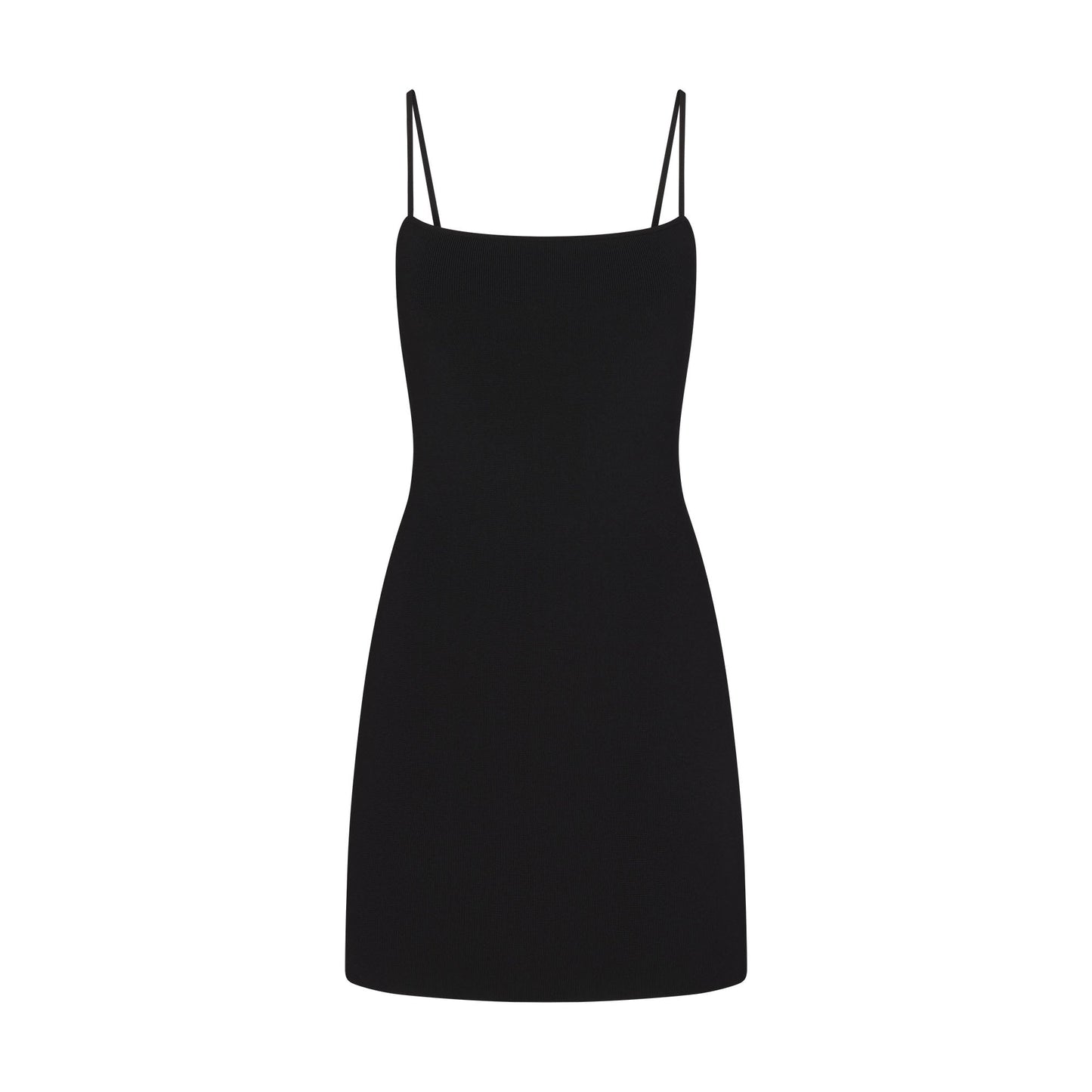 REFINED KNIT MINI DRESS | OBSIDIAN