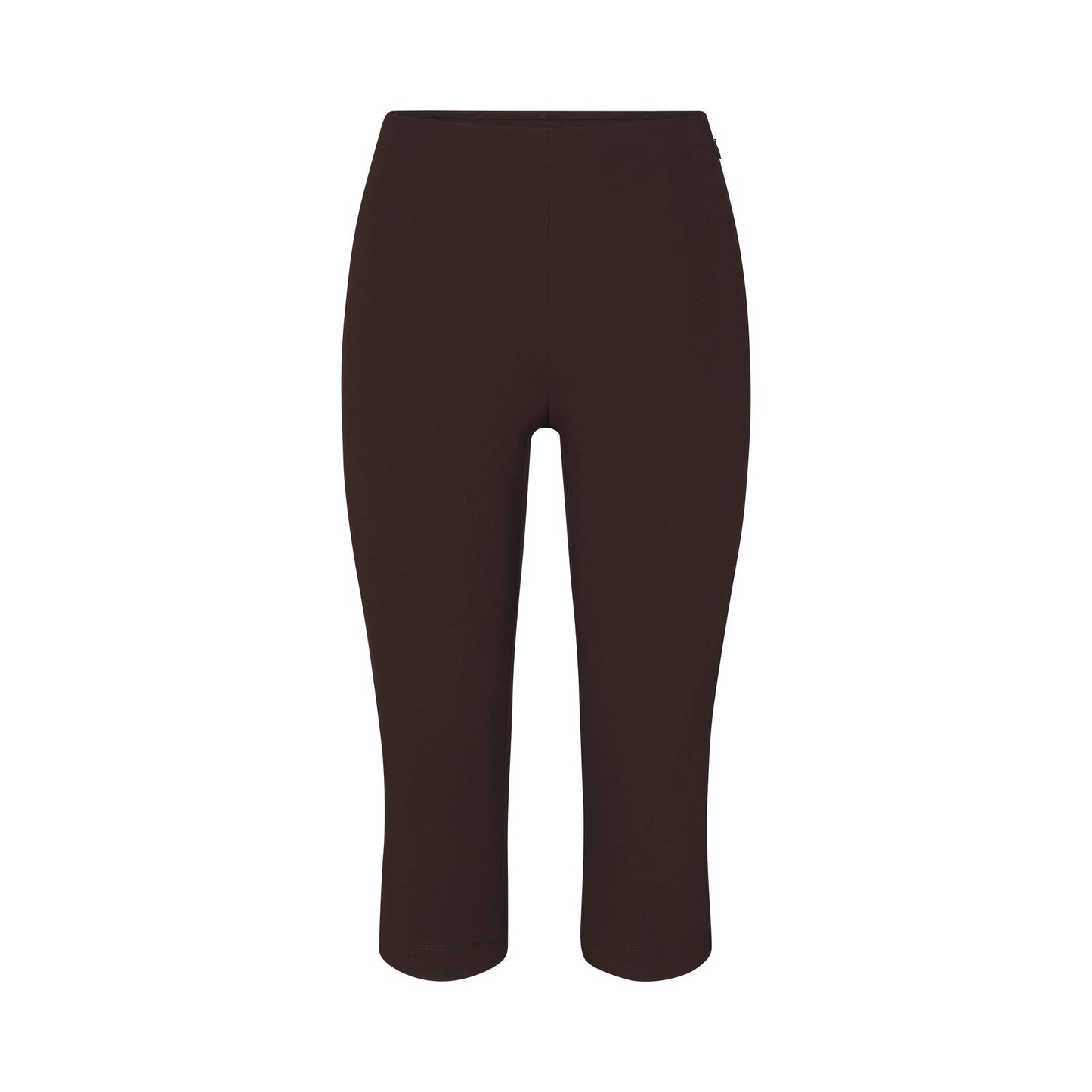 THE ESSENTIAL COLLECTION HIGH-WAISTED CAPRI | ESPRESSO