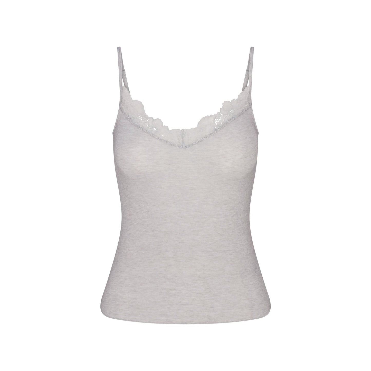 SHEER MODAL LACE CAMI | HEATHER GREY
