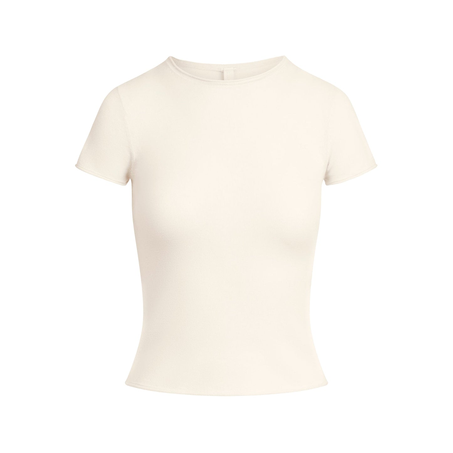 FEATHERWEIGHT CASHMERE TEE | EGRET