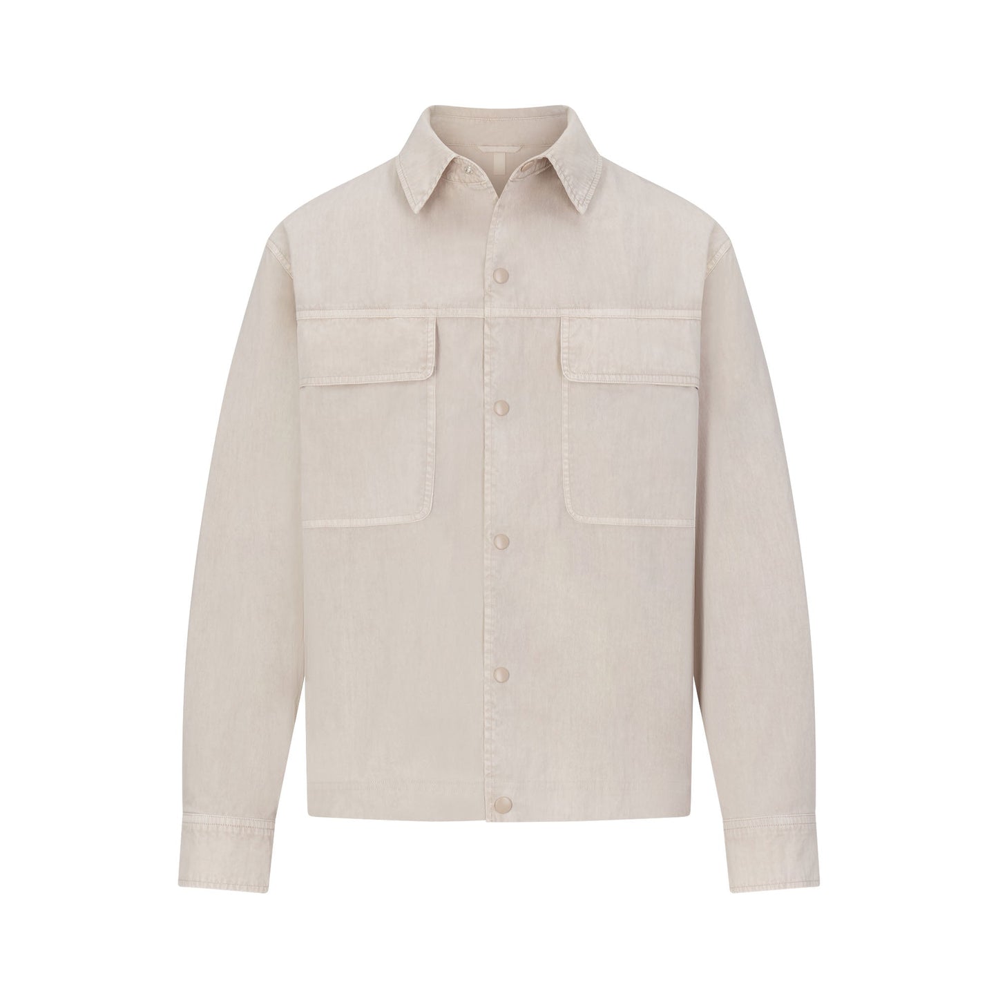 WOVEN MENS RELAXED SHIRT | STONE