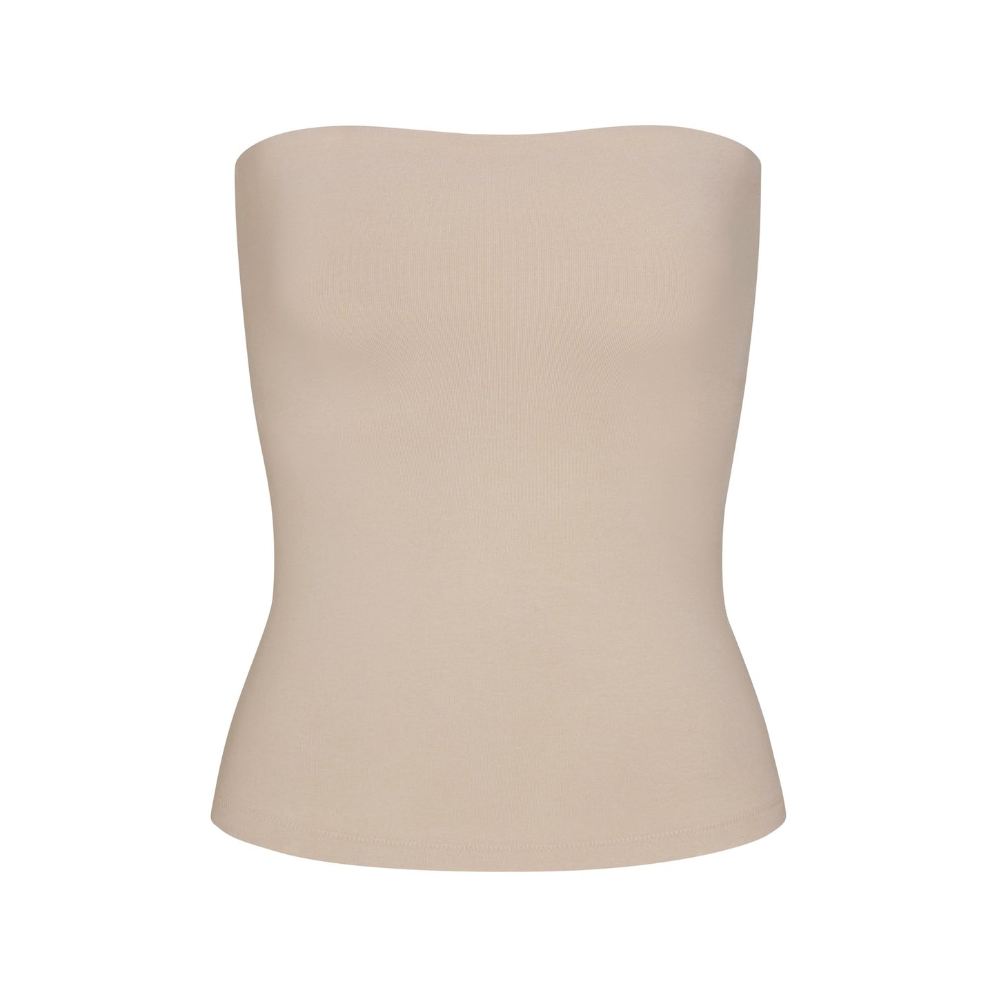 COTTON JERSEY TUBE TOP | STONE