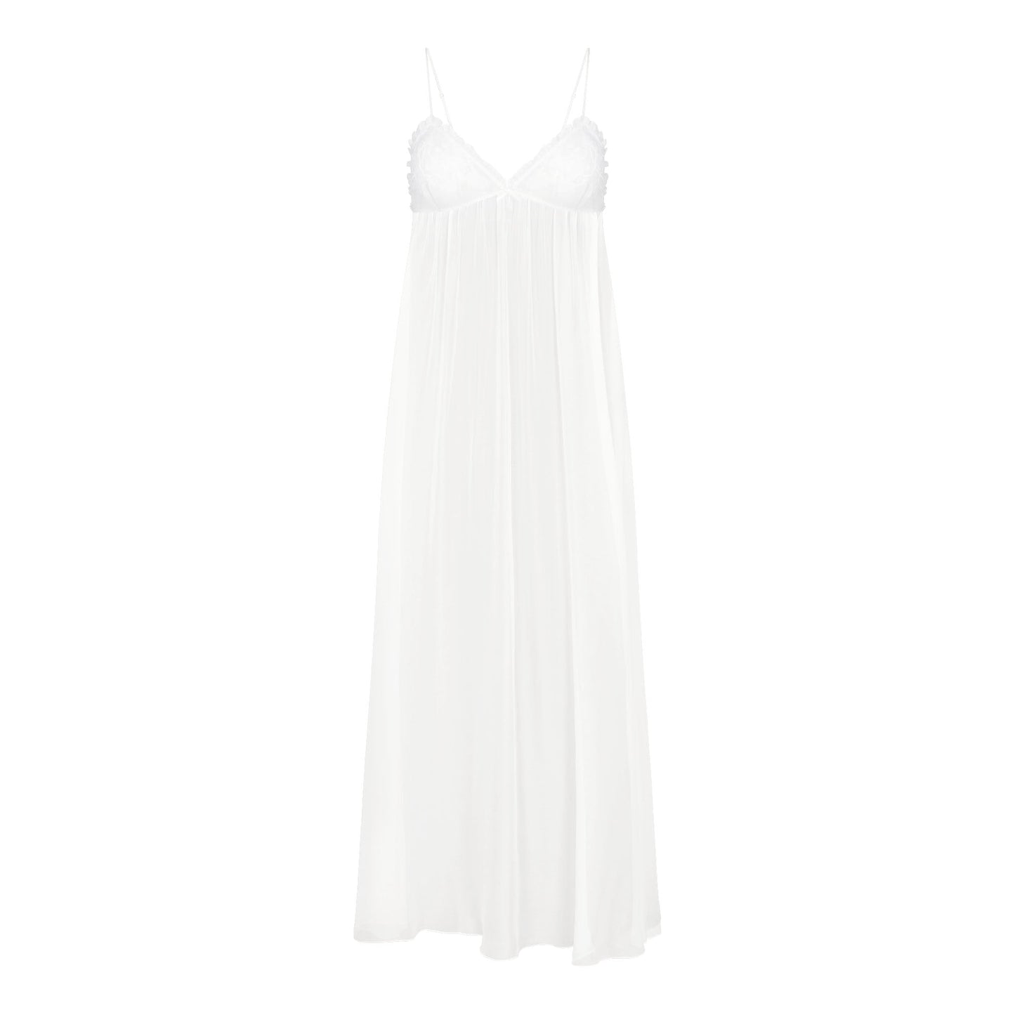 SKIMS ROMANCE LONG SLIP DRESS | IVORY