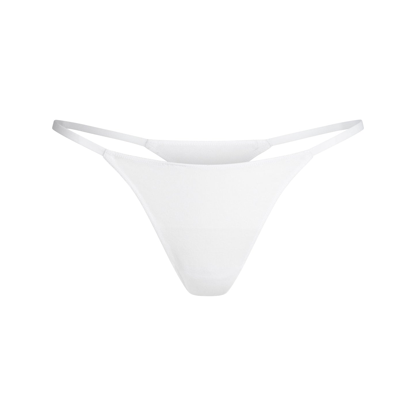 LIGHTWEIGHT COTTON STRING THONG | SNOW