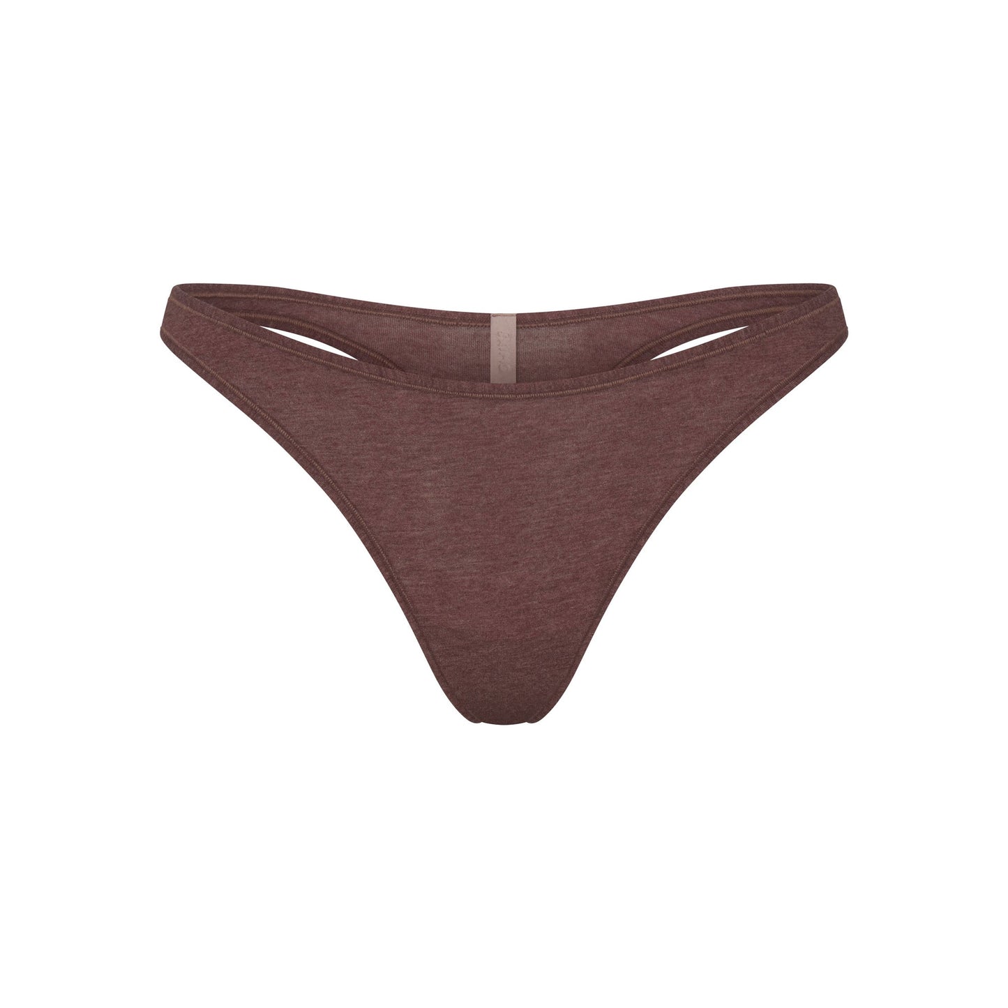 EVERYDAY COTTON THONG | COCOA HEATHER