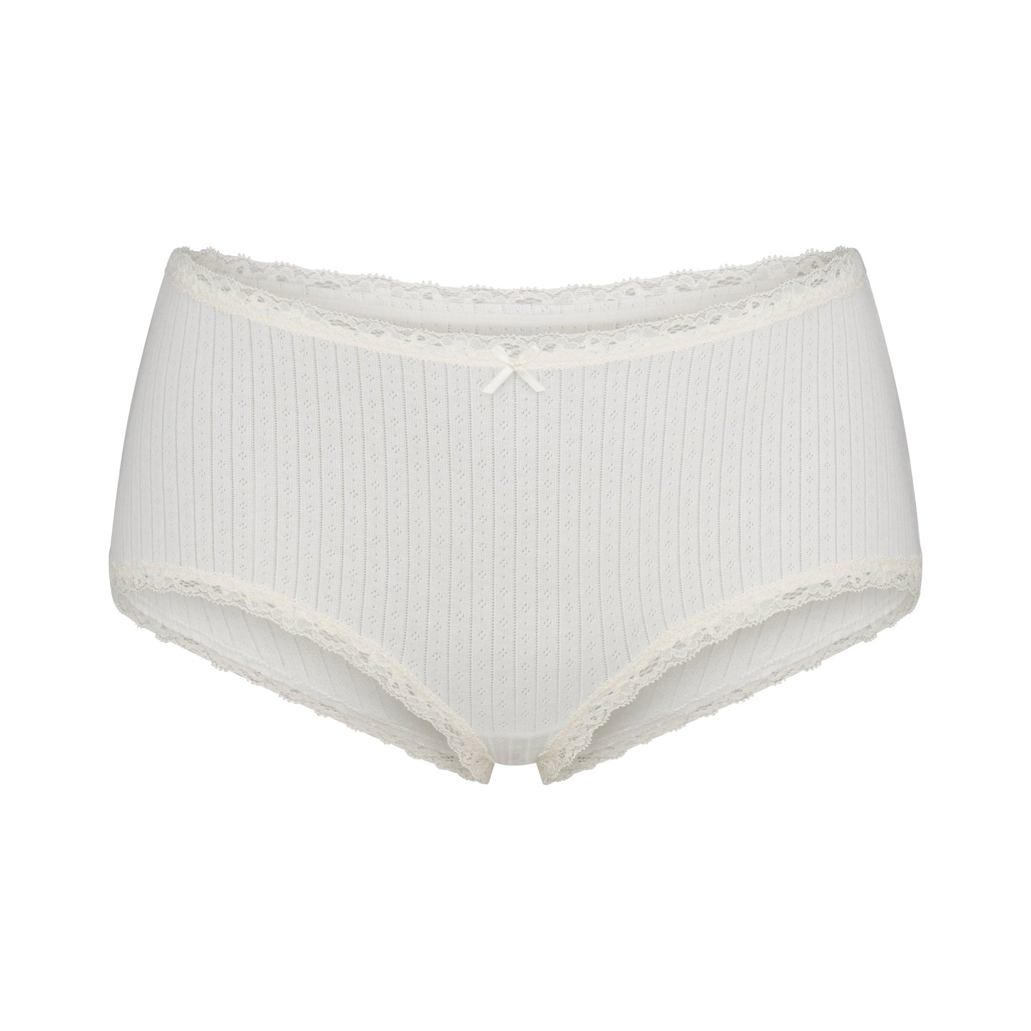 LIGHTWEIGHT COTTON POINTELLE LACE BOY SHORT | MARBLE TONAL