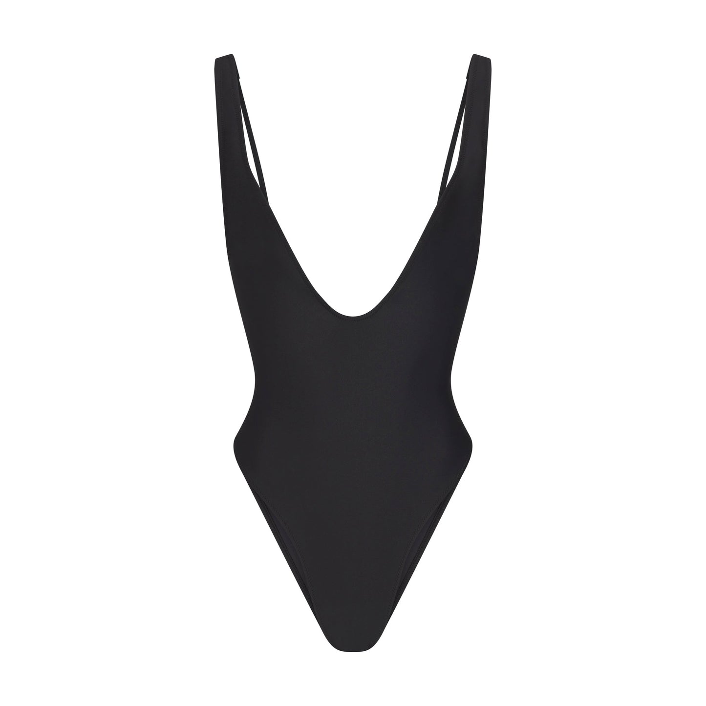SIGNATURE SWIM PLUNGE ONE PIECE | ONYX