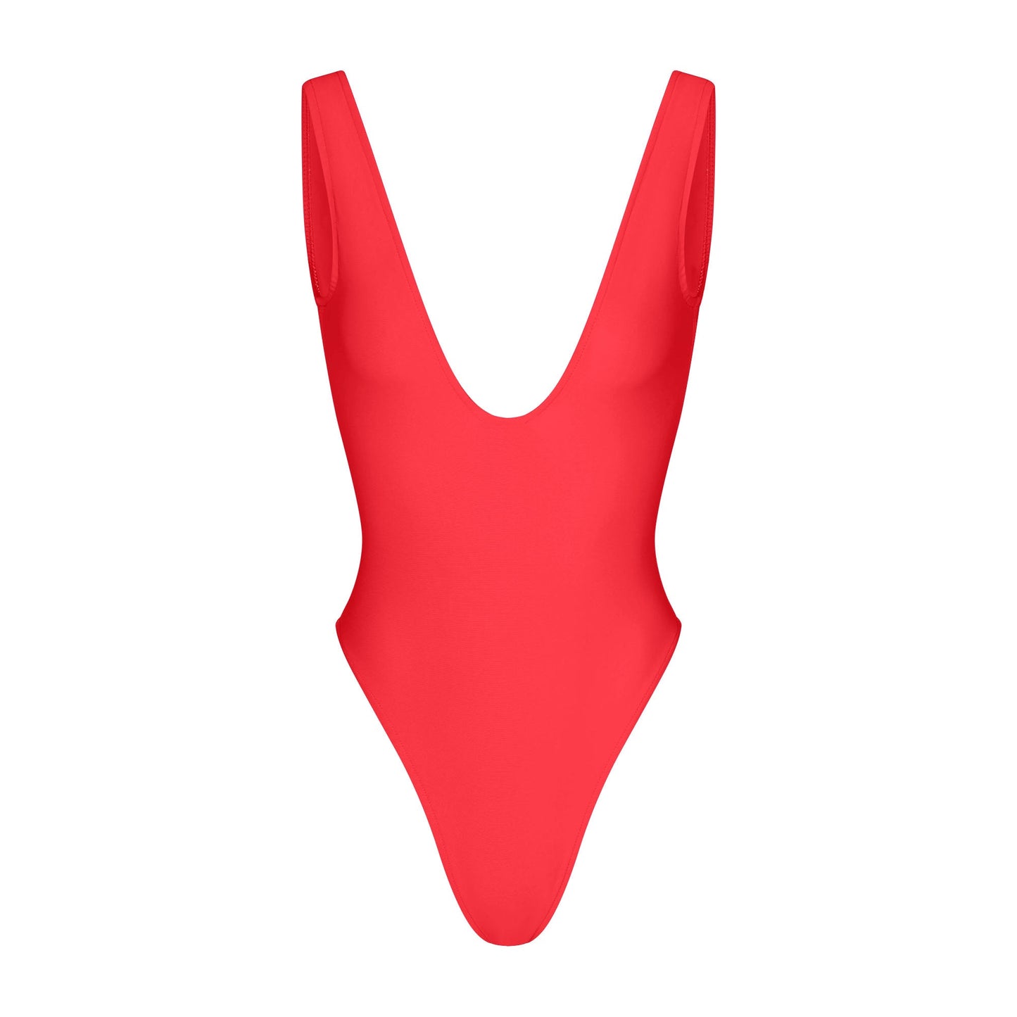 ICONIC SWIM PLUNGE ONE PIECE | CARMINE