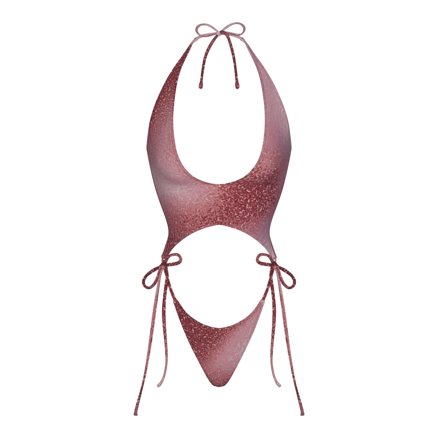 SIGNATURE SWIM PLUNGE MONOKINI | HENNA FK OMBRE PRINT