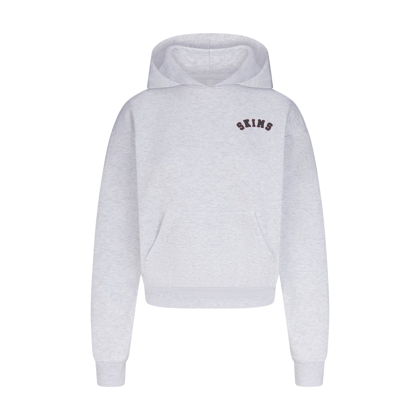 COTTON FLEECE LOGO CLASSIC HOODIE | ONYX ARCHED LOGO PATCH