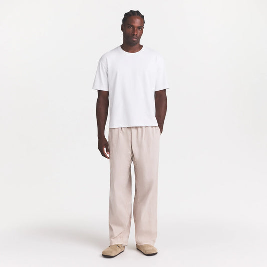 WOVEN MENS KARATE PANT | STONE