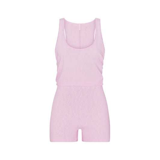 WORN IN JERSEY HEART ONESIE | BABY PINK