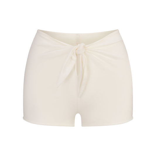 SWIM COVER-UPS COTTON SHORT | EGRET