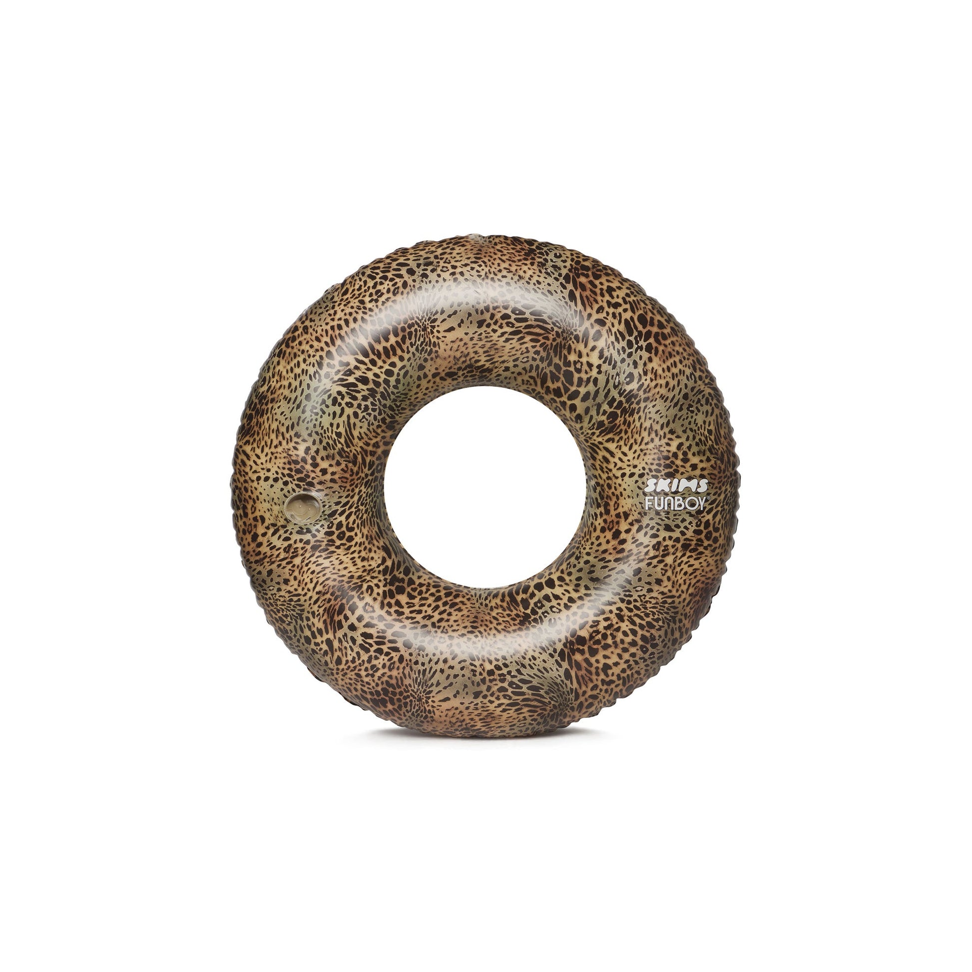 FUNBOY X SKIMS EMBOSSED TUBE FLOAT | CHEETAH SKIN PRINT