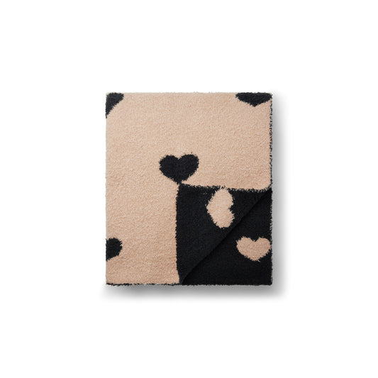 COZY KNIT BLANKET | MICA SPACED HEARTS