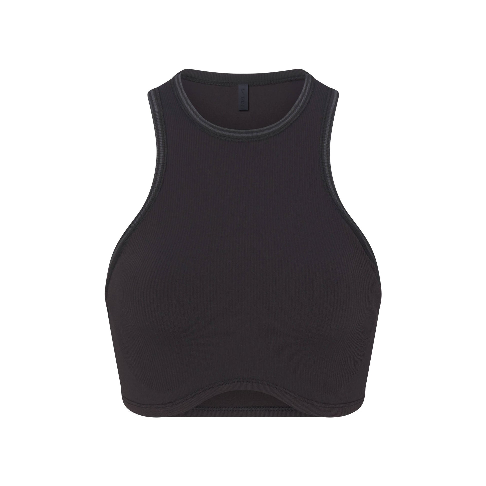 NikeSKIMS RIBBED SEAMLESS RACER FRONT BRA | OBSIDIAN