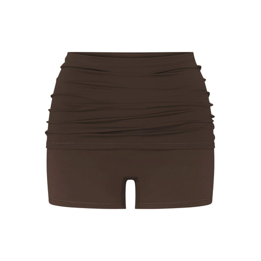 NikeSKIMS MATTE 3" FOLDOVER SHORT | DARK SEPIA