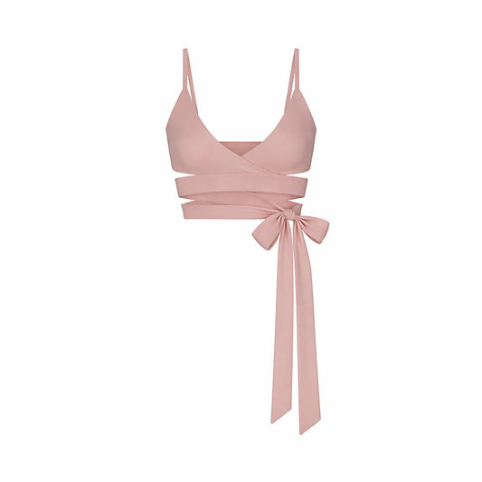 NikeSKIMS MATTE WRAP FRONT BRA | HIMALAYAN