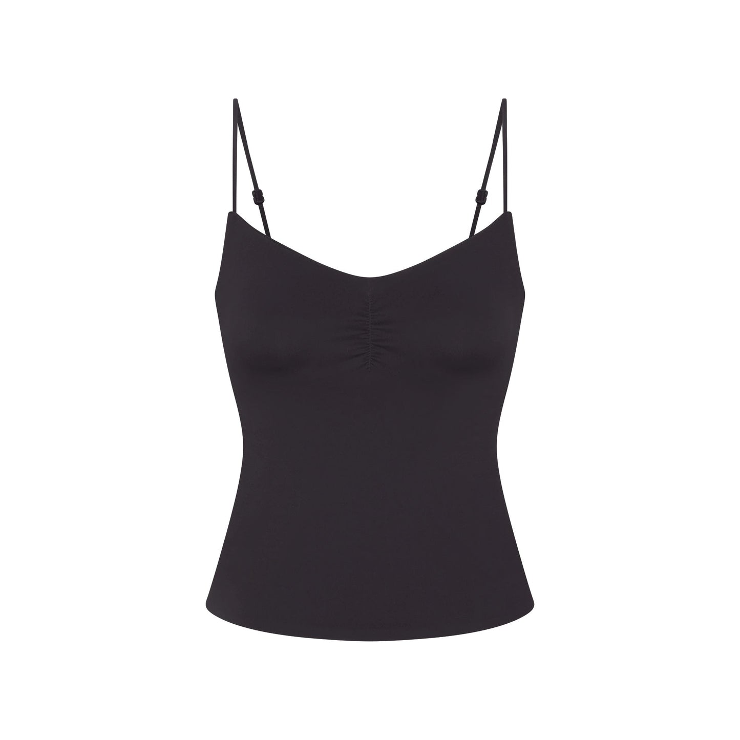 NikeSKIMS MATTE SHIRRED FRONT TANK | OBSIDIAN
