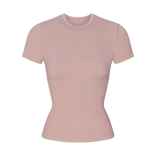 NikeSKIMS RIBBED SEAMLESS BABY TEE | HIMALAYAN