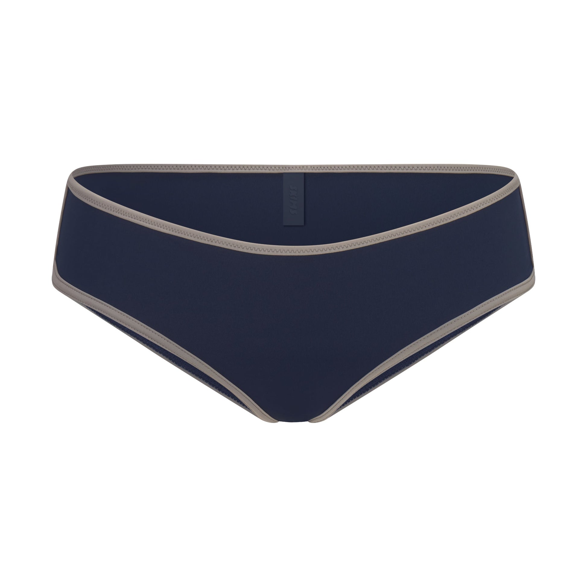 SIGNATURE SWIM HIPSTER BIKINI BOTTOM | NAVY CONTRAST