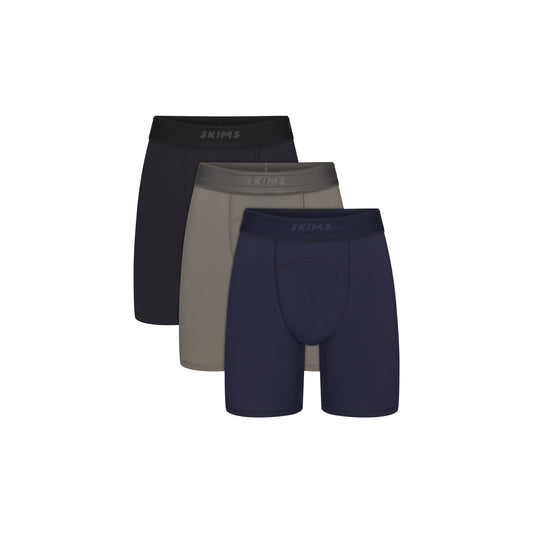 SKIMS FLEX MENS 7" BOXER BRIEF 3-PACK | NAVY GUNMETAL MULTI
