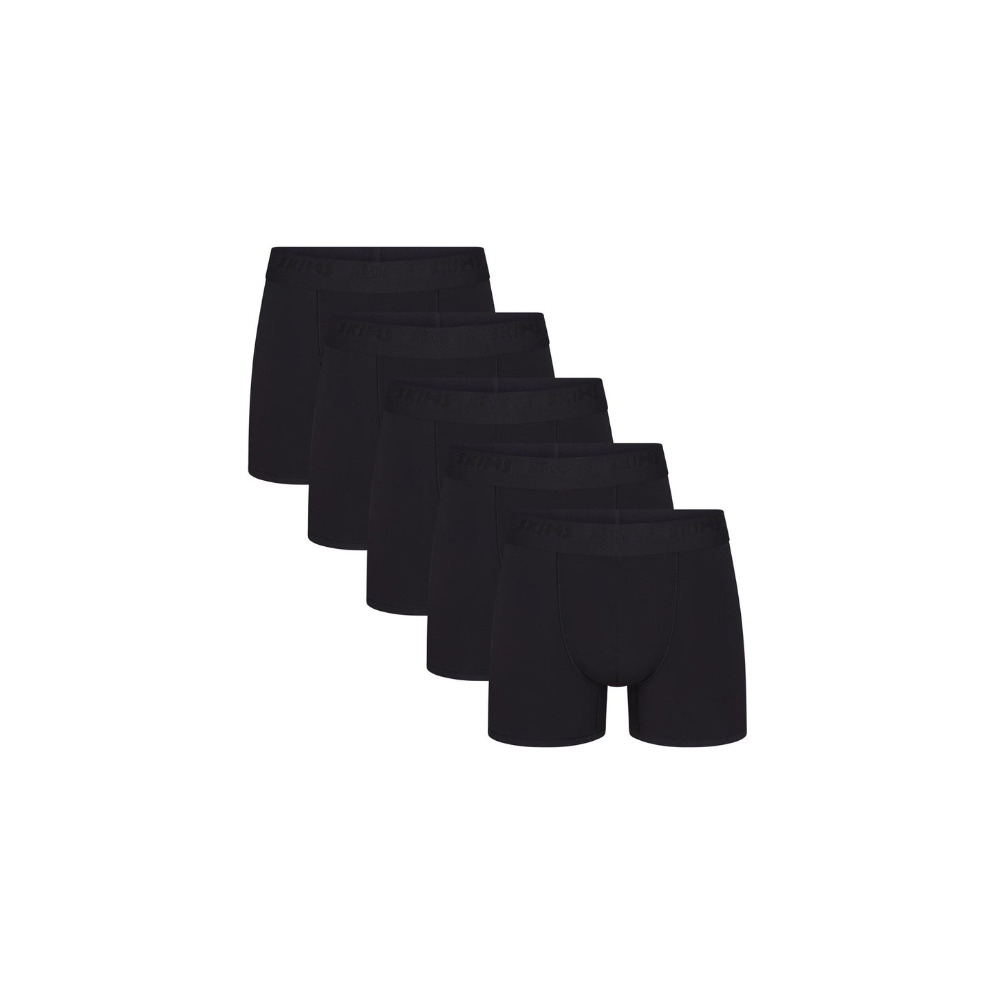 SKIMS STRETCH MENS 3" BOXER BRIEF 5-PACK | OBSIDIAN