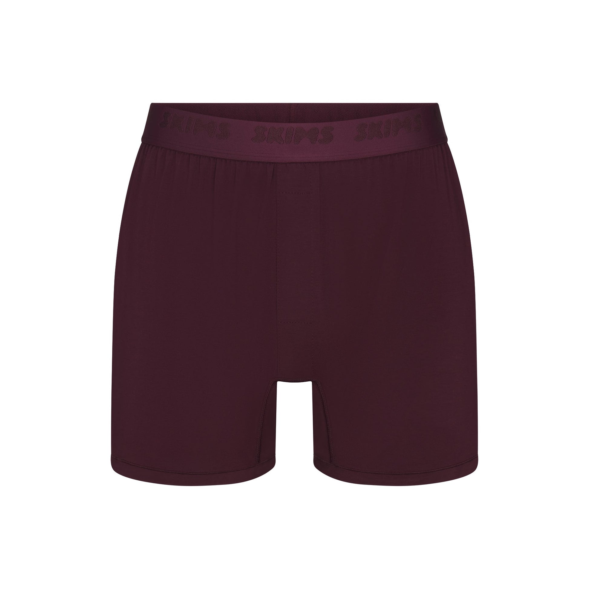 SKIMS STRETCH MENS KNIT BOXER | CURRANT