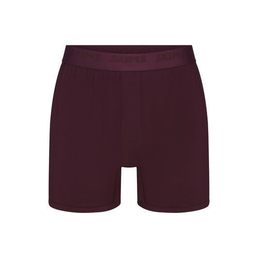 SKIMS STRETCH MENS KNIT BOXER | CURRANT