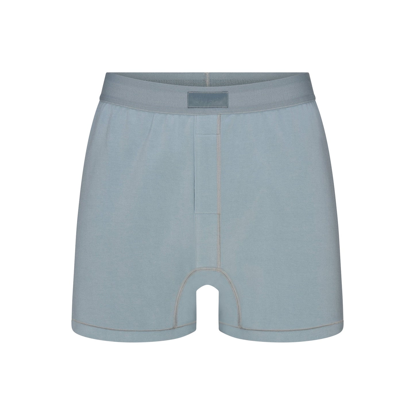 SKIMS COTTON MENS KNIT BOXER | SKY