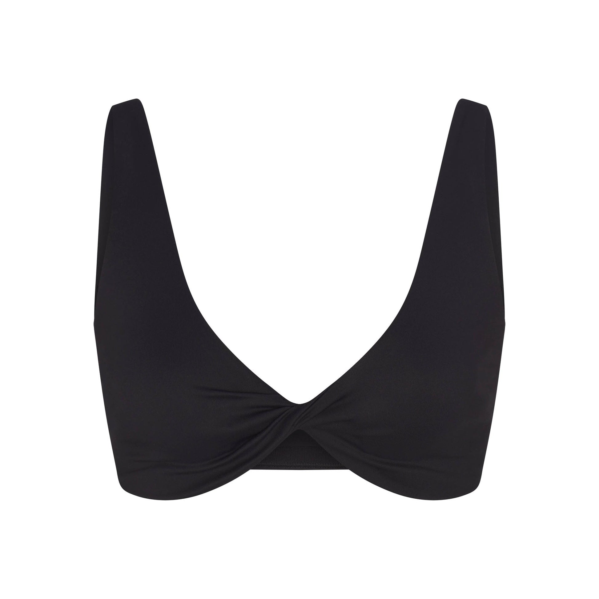 NikeSKIMS MATTE TWIST-FRONT BRA | OBSIDIAN