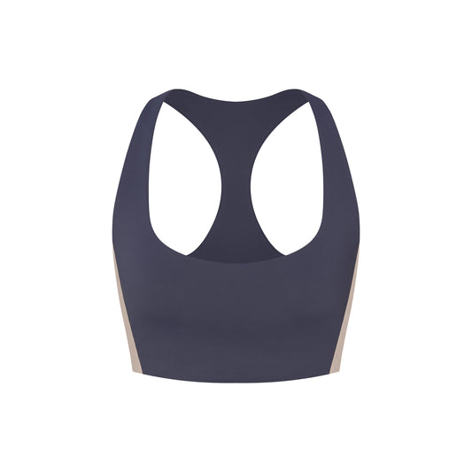 NikeSKIMS MATTE SHINE MIX RACERBACK BRA TOP | DEEP ROYAL AND STONE
