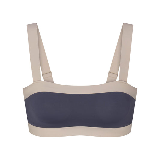 NikeSKIMS MATTE SHINE MIX STRAIGHT NECK BRA | DEEP ROYAL AND STONE