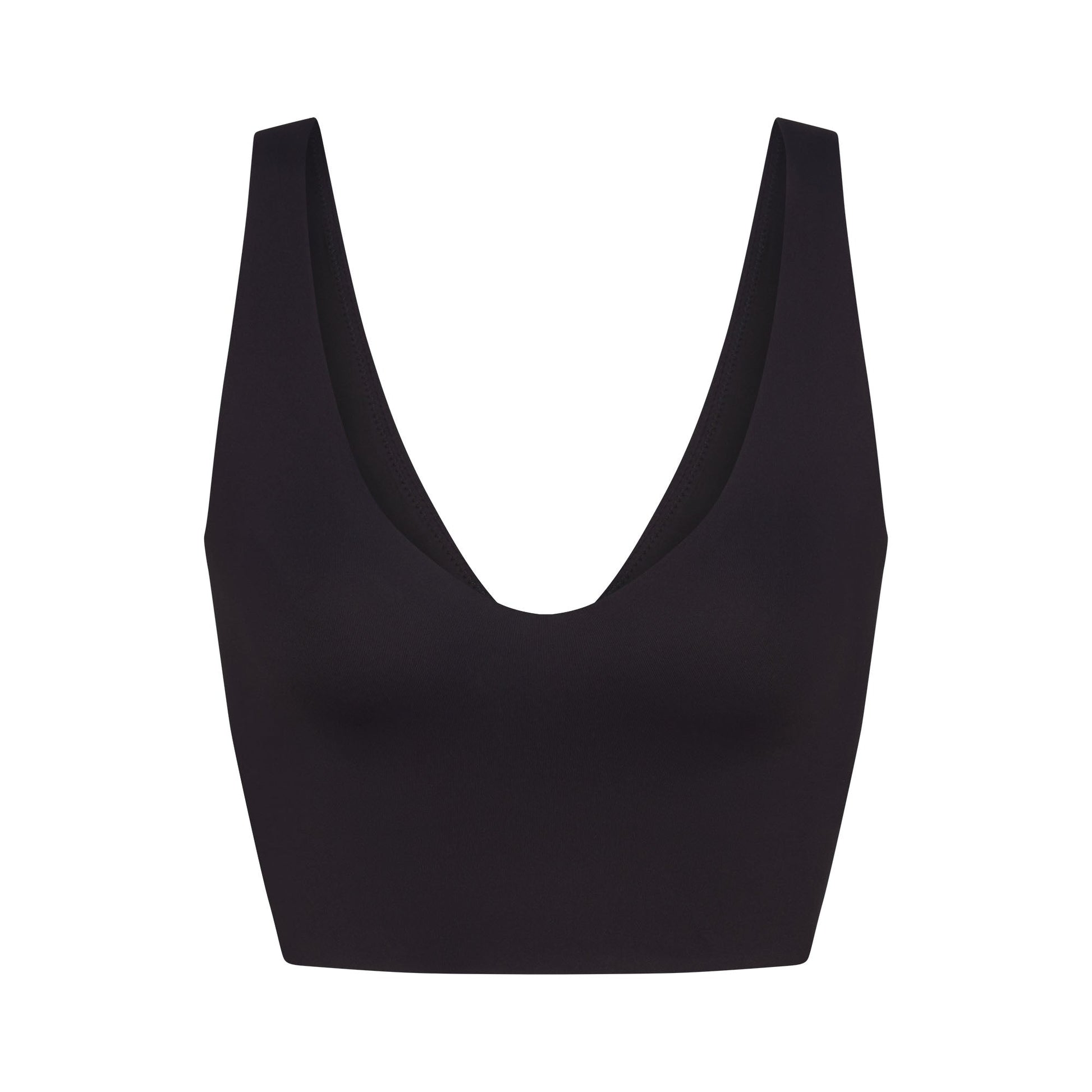 NikeSKIMS MATTE V-NECK BRA TOP | OBSIDIAN