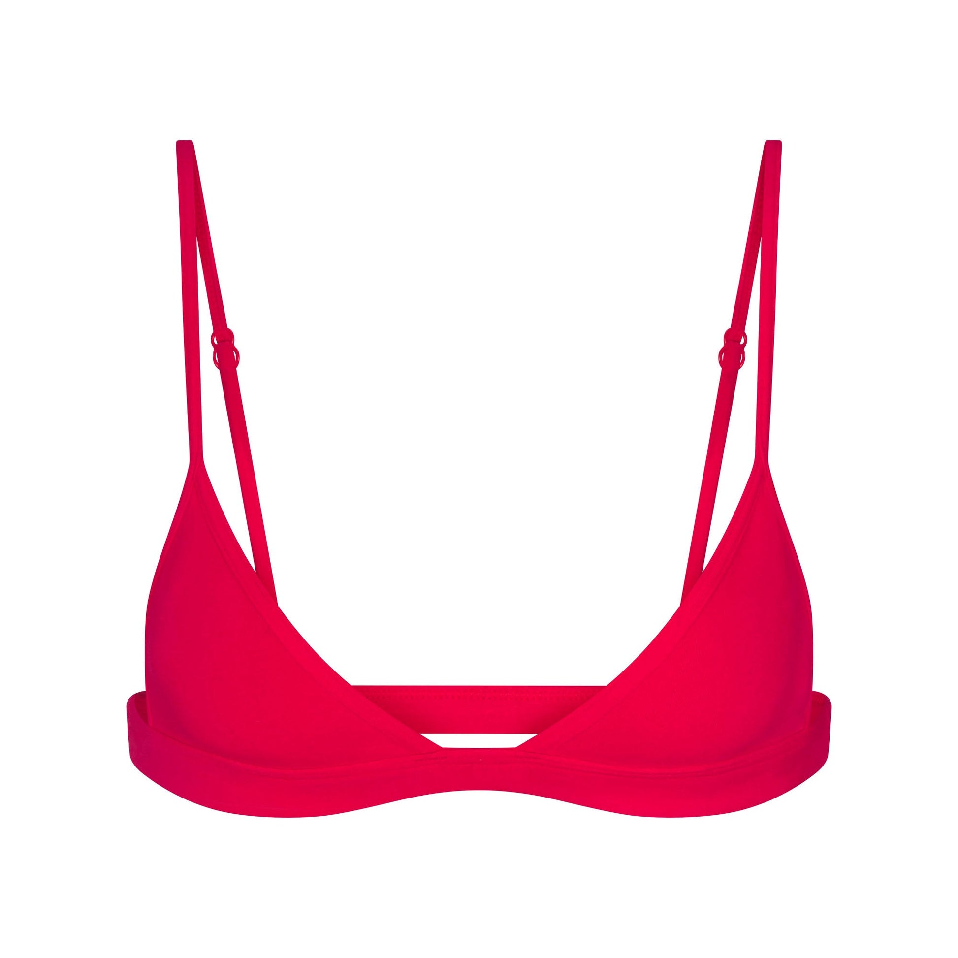 EVERYDAY COTTON TRIANGLE BRALETTE | CARMINE